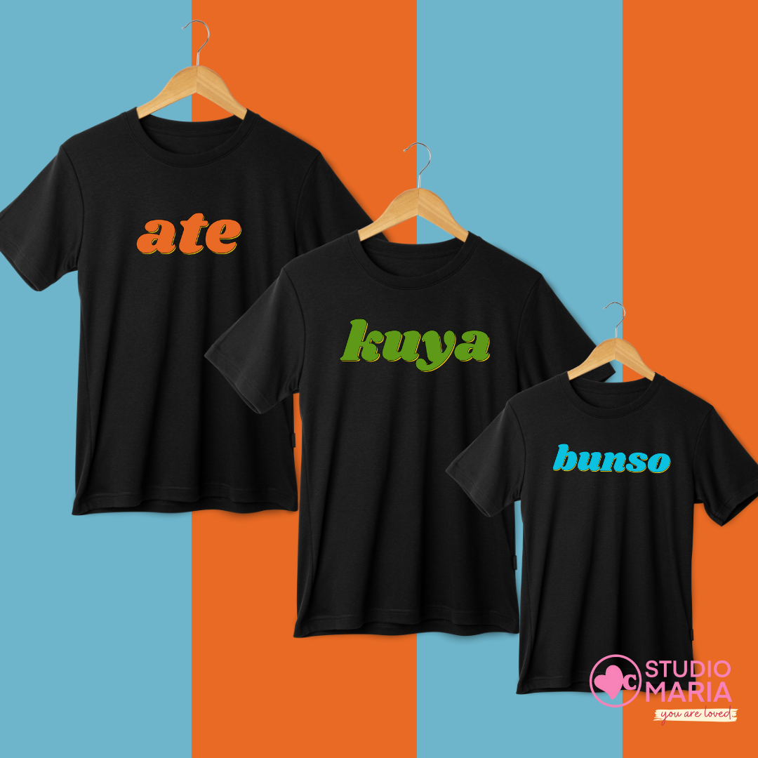 Sibling Tees - Ate Kuya Bunso Shirt