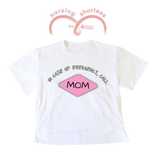 Nursing Breastfeeding-Friendly Shortee in White