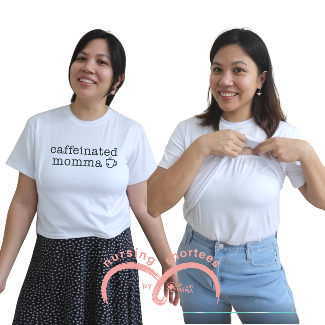 Nursing Breastfeeding-Friendly Shortee in White