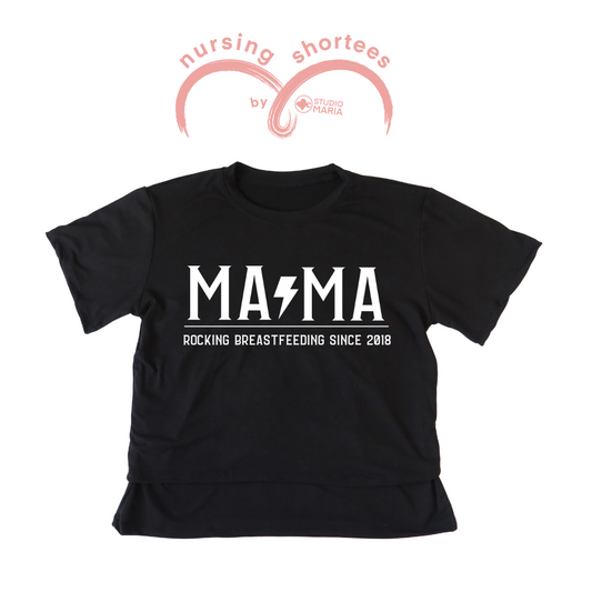 Nursing Breastfeeding-Friendly Shortee in Black