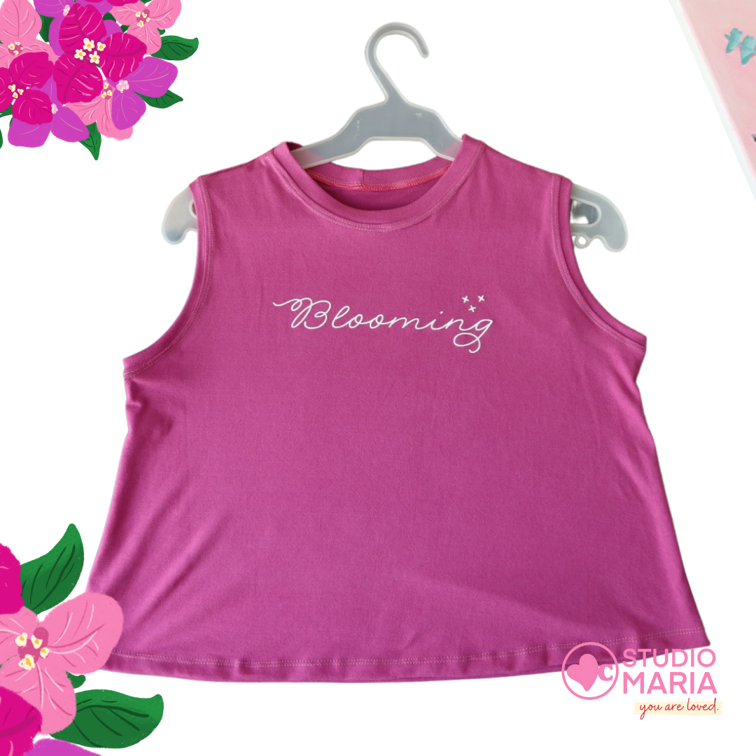 Blooming Moms Summer Shortees in Pink, Blue, White and Black Mom's Day Collection