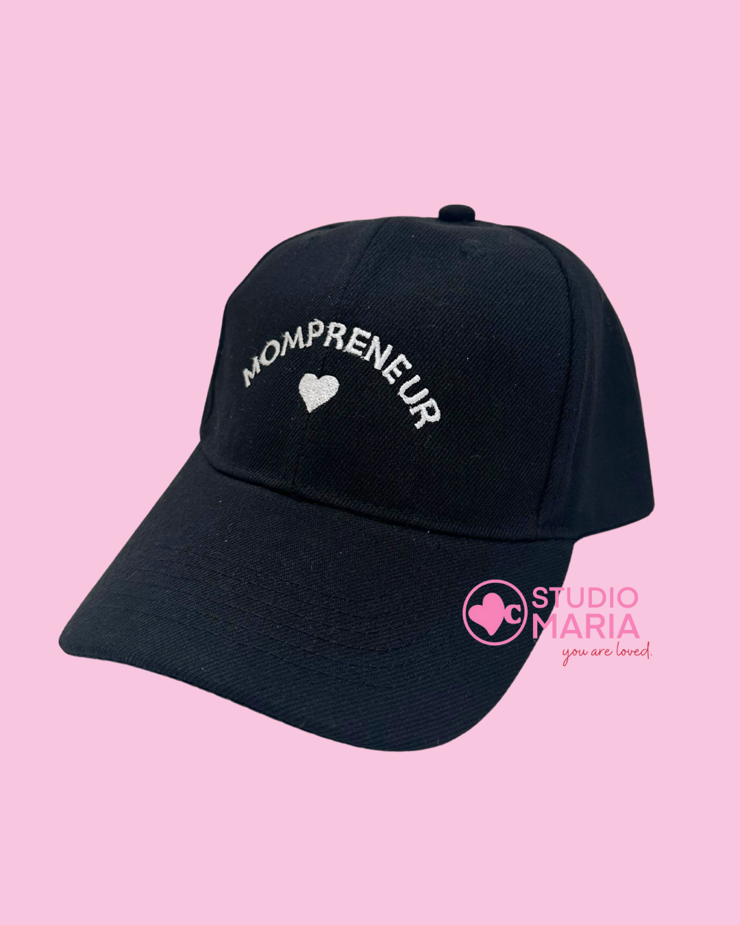 Mompreneur Cap in Black and White