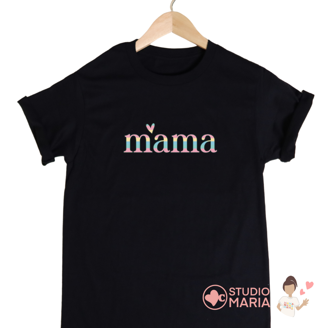 Mama in Pastel Colors Mom Statement Shirt