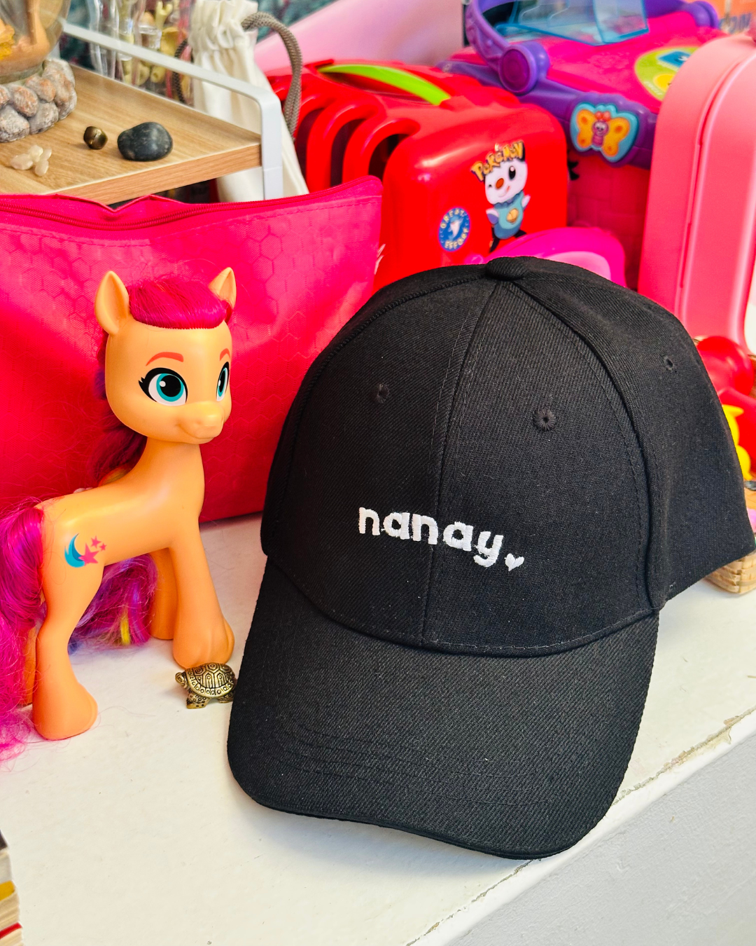 Nanay Love Cap Black