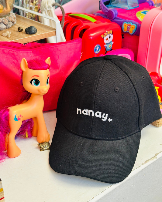 Nanay Love Cap Black