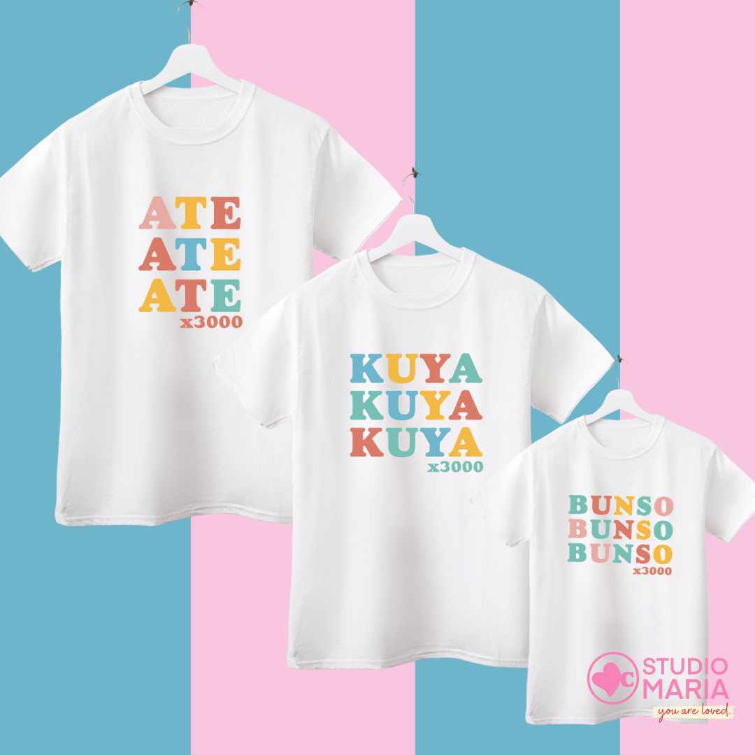 Daddy Mommy Baby Nanay Tatay Anak x3000 Family Shirts