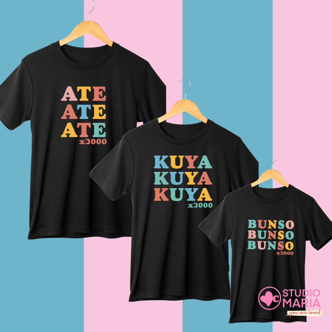 Daddy Mommy Baby Nanay Tatay Anak x3000 Family Shirts