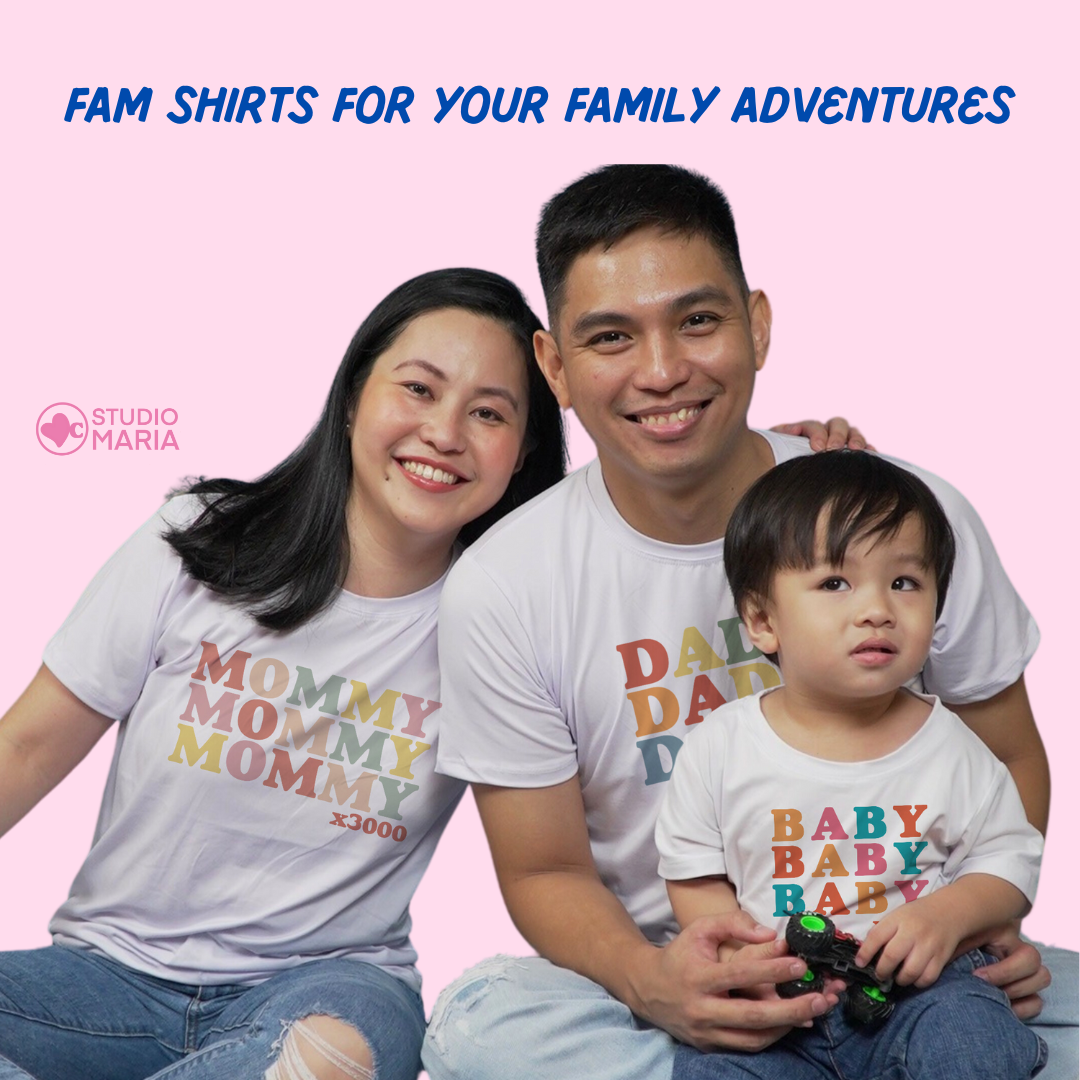 Daddy Mommy Baby Nanay Tatay Anak x3000 Family Shirts