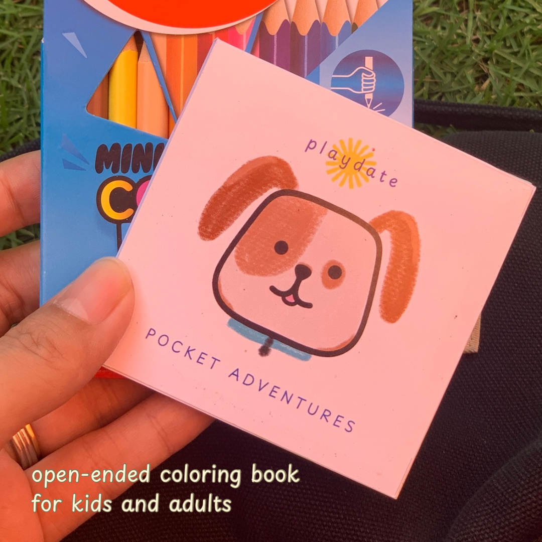 Playdate Pet Pals Pocket Adventure Mini Coloring Book Open Ended