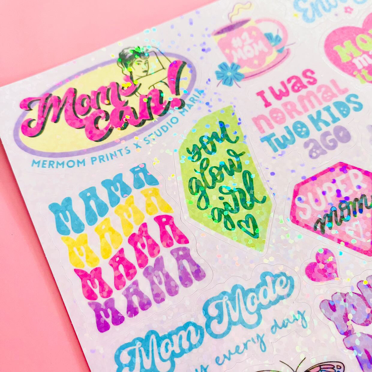 Moms Can Sticker Set by Mermom Prints x Studio Maria