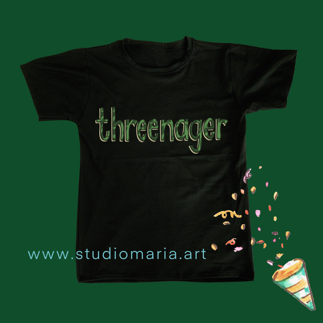 Threenager Birthday Kids Shirt