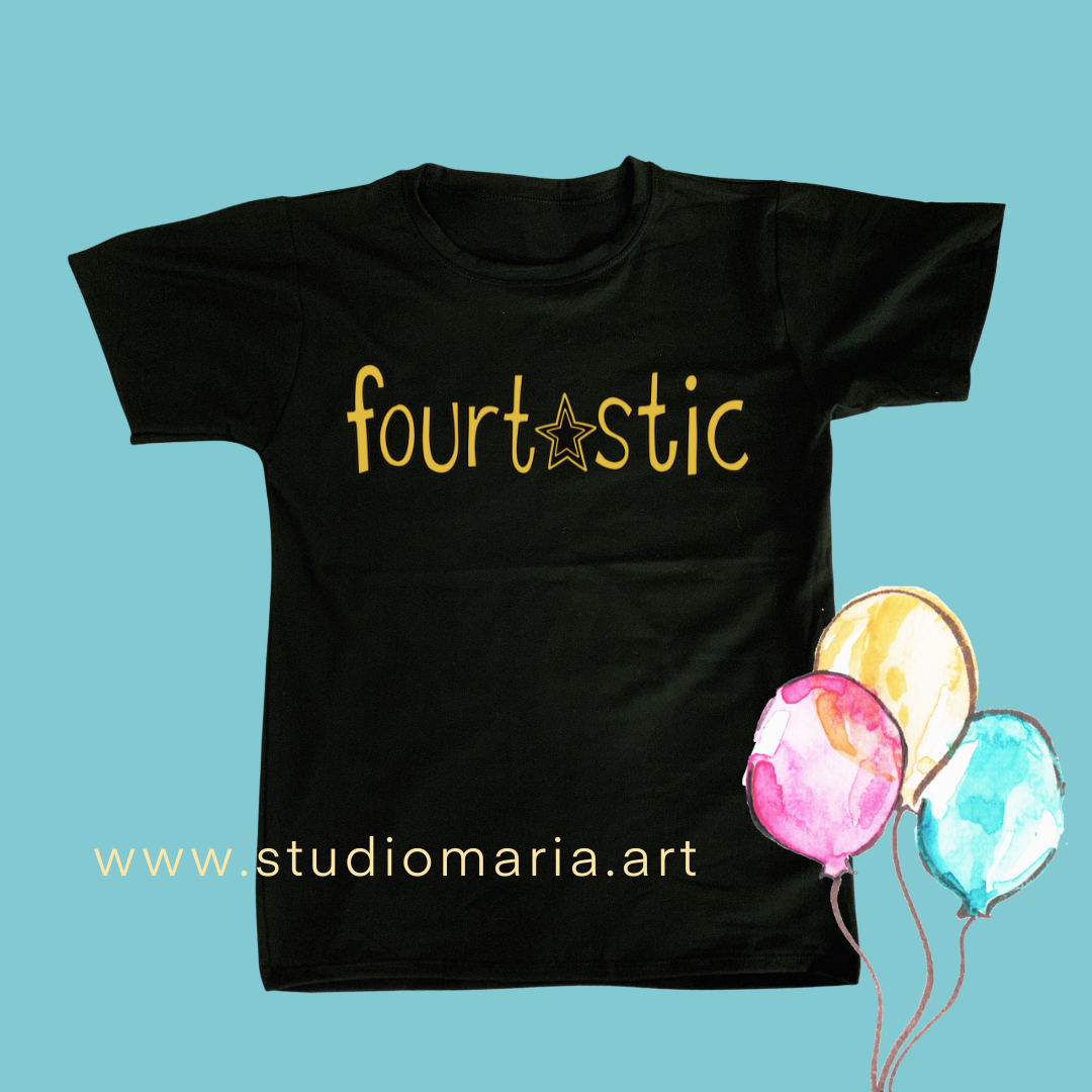 Fourtastic Birthday Kids Shirt