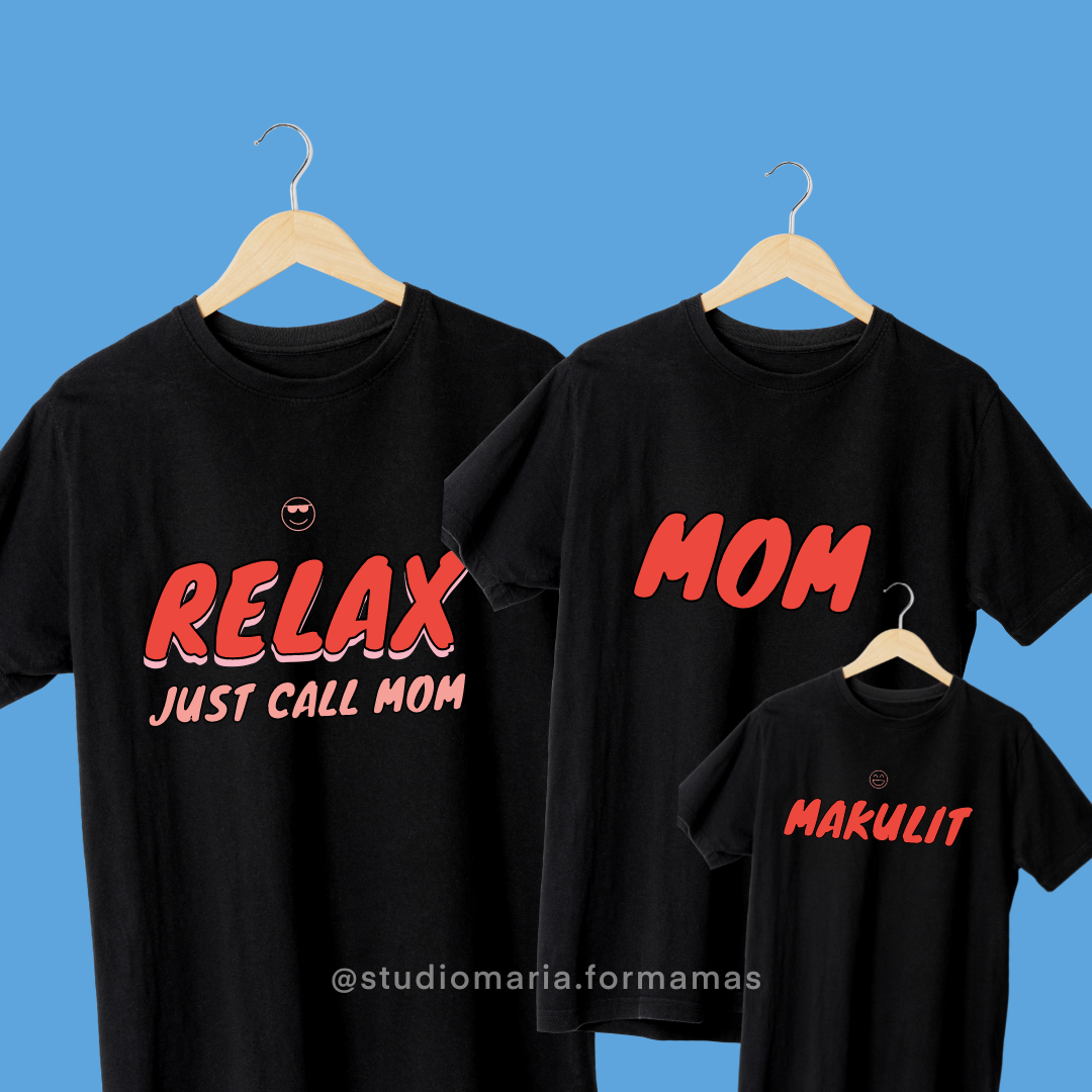 Relax Just Call Mom Couple Family Shirt
