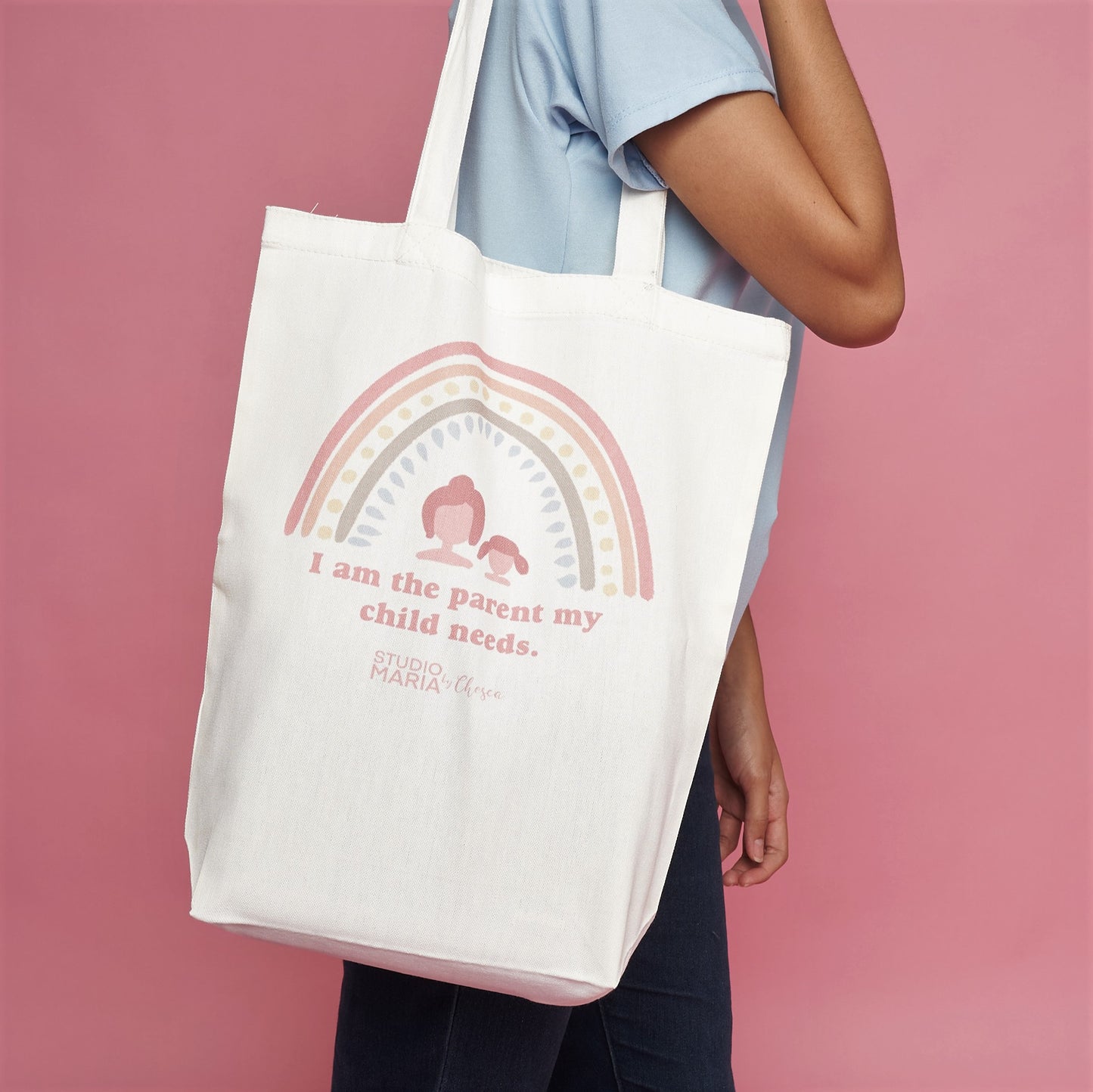Rainbow Parent Affirmation Tote Bag