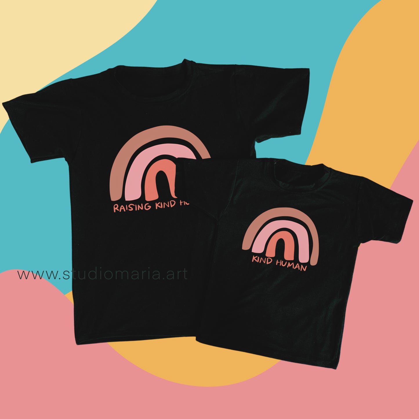 Raising Kind Humans / Kind Human Mommy and Me Shirt Set