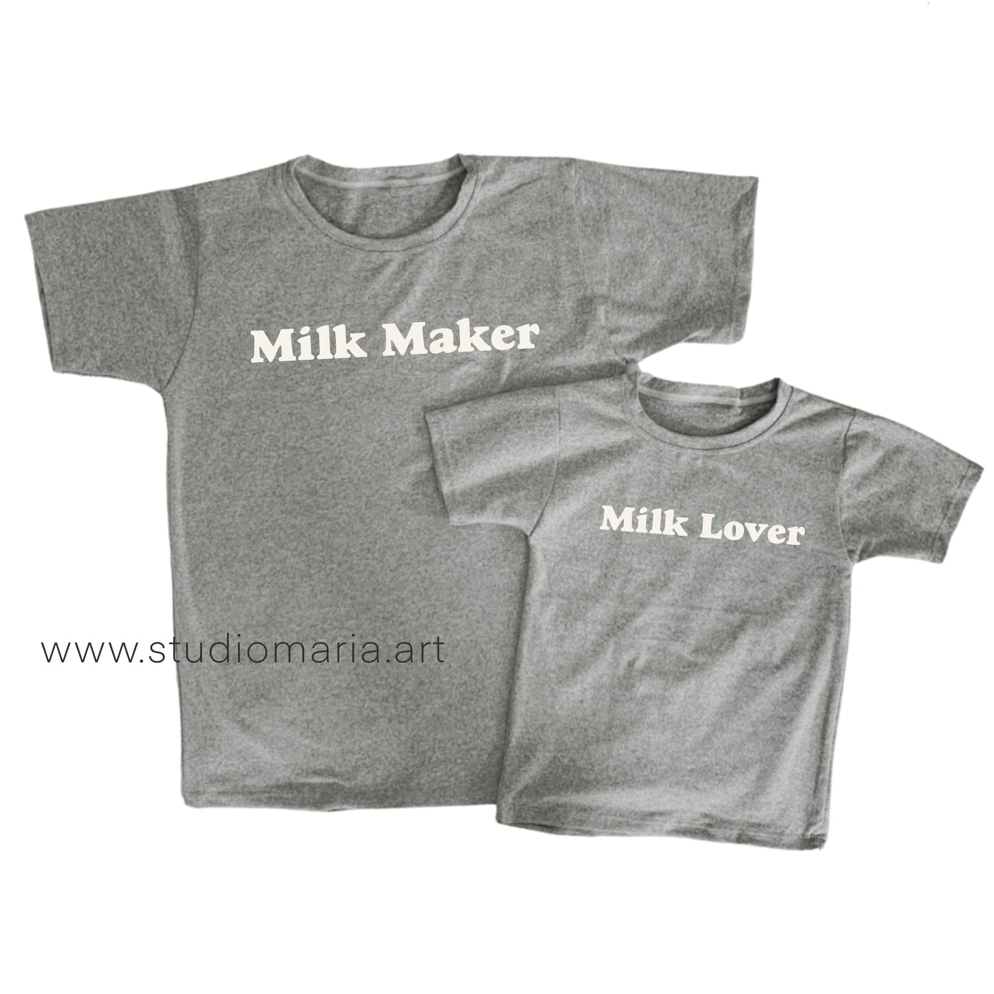 Milk Maker / Milk Lover Mommy and Me Shirt Set