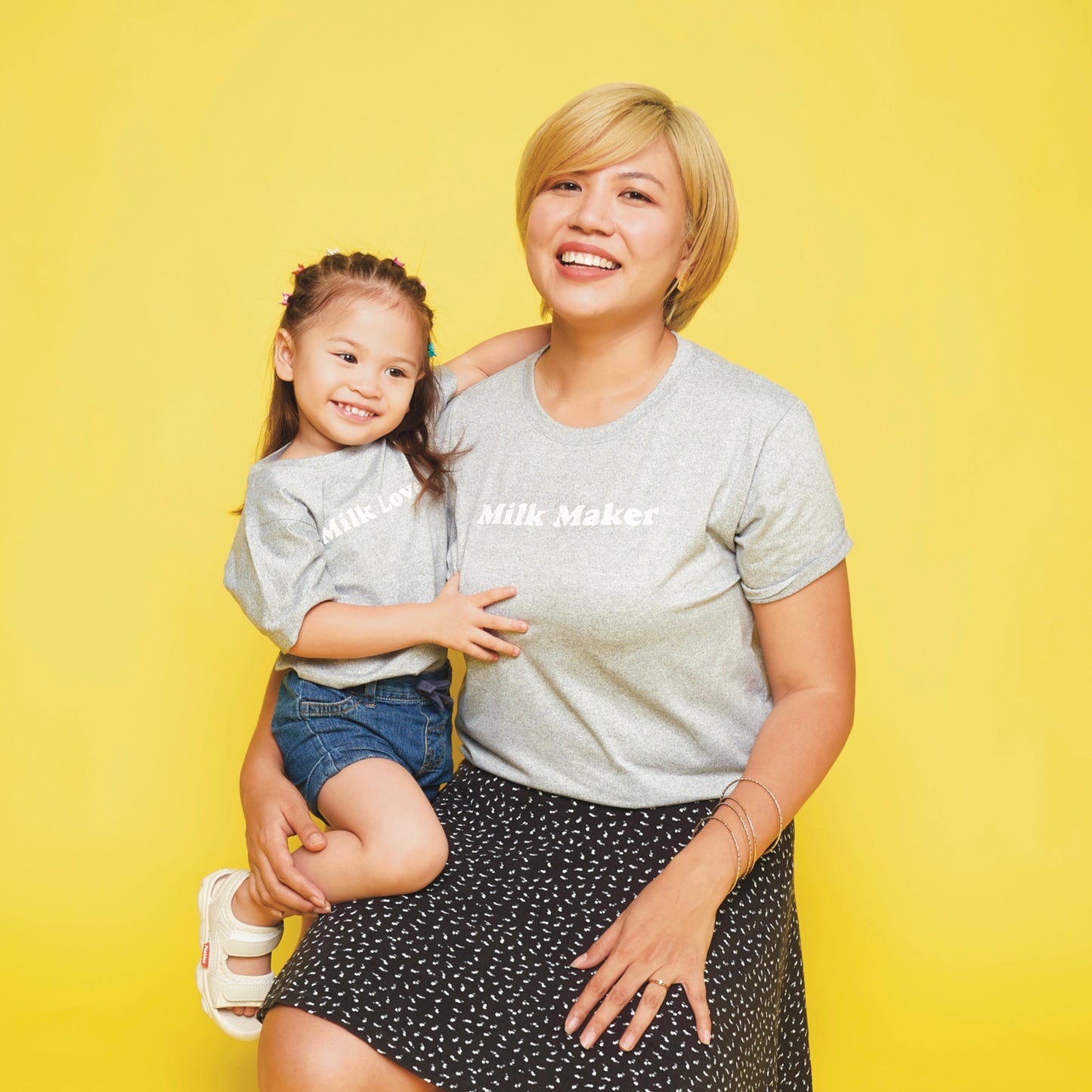 Milk Maker / Milk Lover Mommy and Me Shirt Set