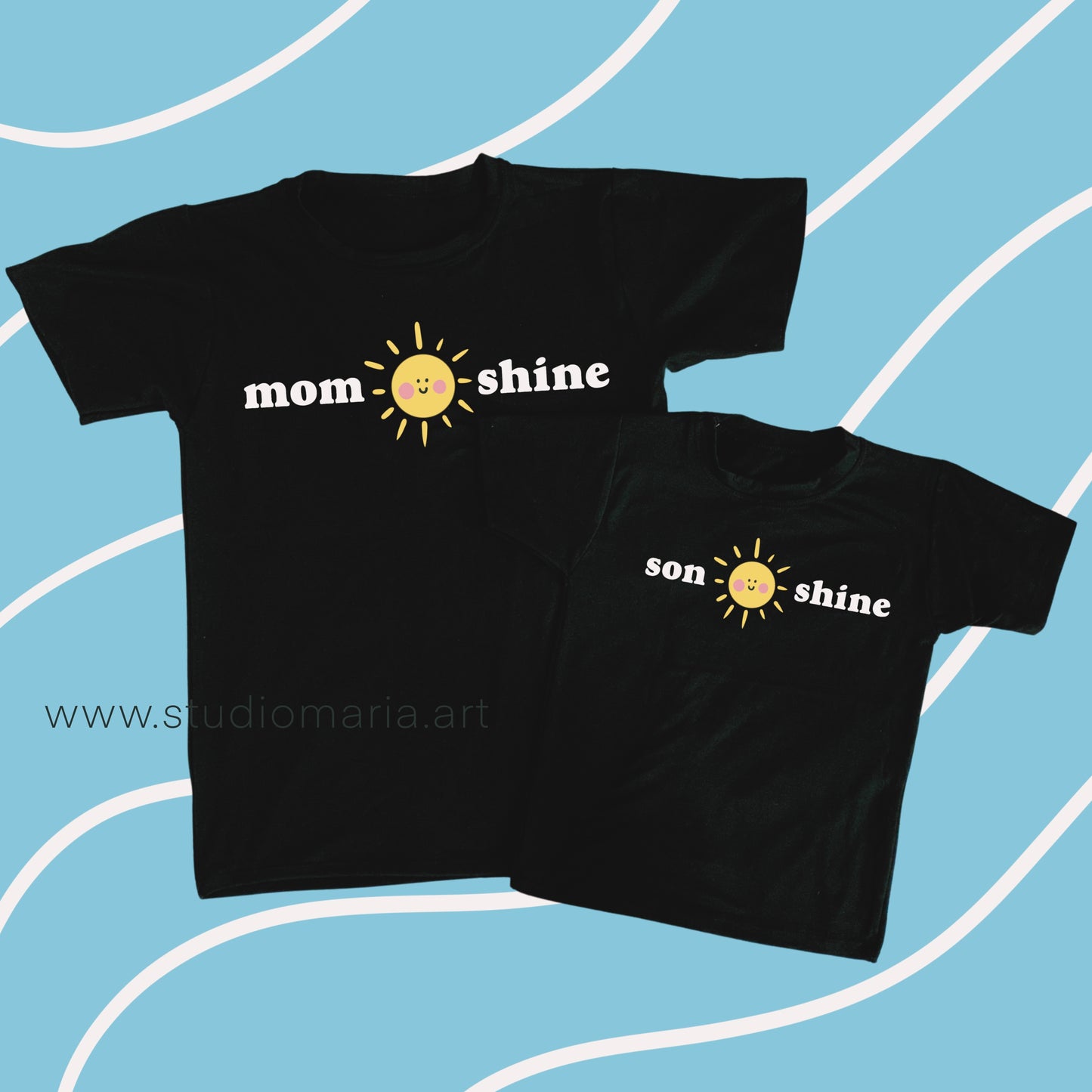 Mom Shine and Son Shine Mommy and Me Shirt Set