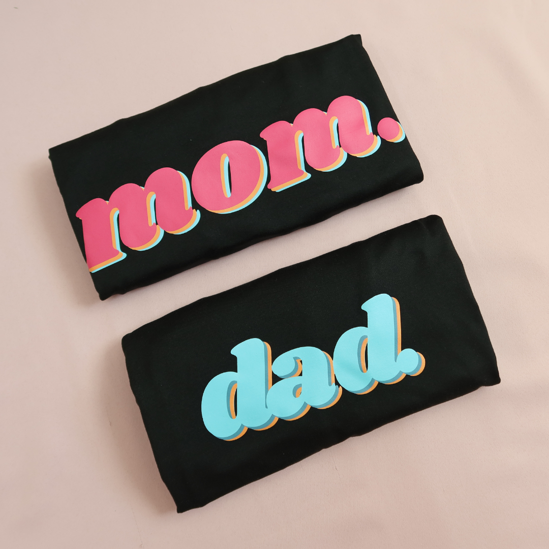 Family Shirts Parents Tees - Ma Pa Mom Dad Nay Tay Lolo Lola