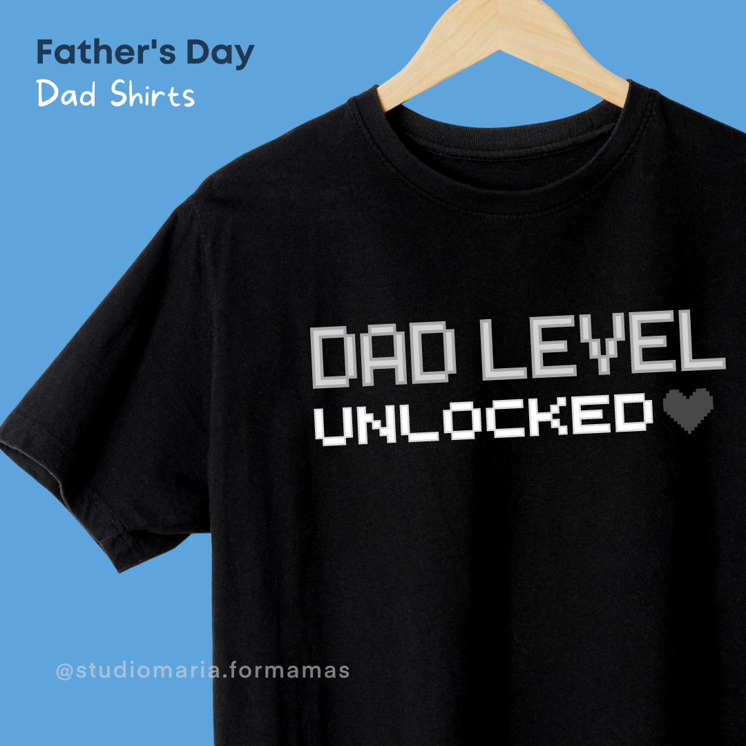 Dad Level Unlocked Father's Day Dad Statement Shirt