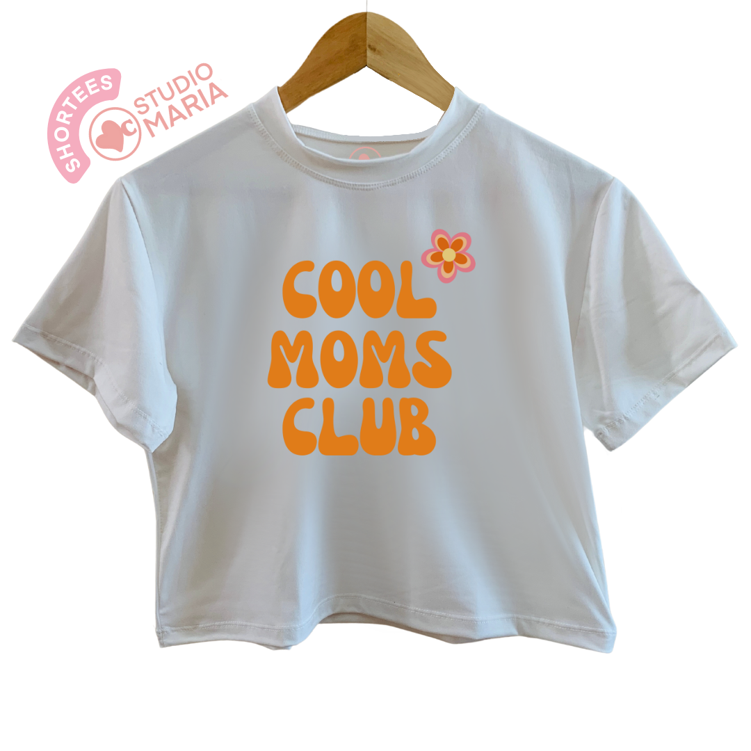 Cool Moms Club Mom Statement Shirt Shortees Crop Top