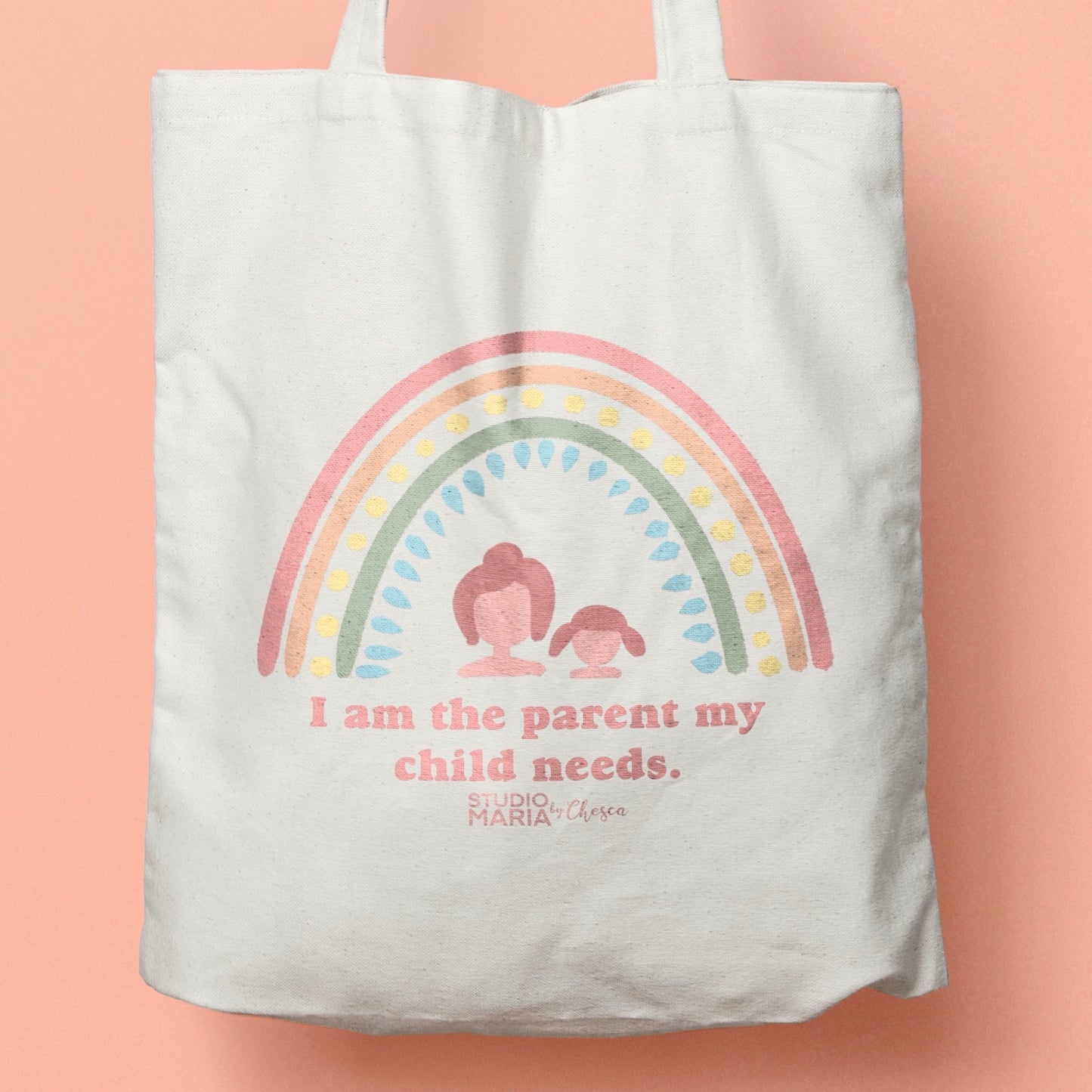 Rainbow Parent Affirmation Tote Bag