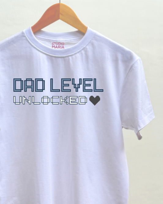 Dad Level Unlocked Father's Day Dad Statement Shirt
