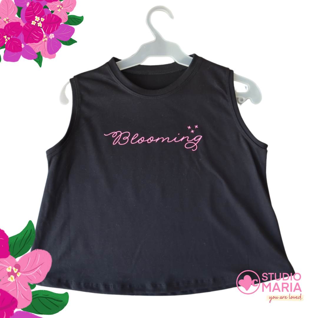 Blooming Moms Summer Shortees in Pink, Blue, White and Black Mom's Day Collection