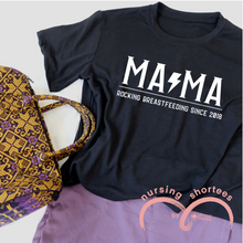 Load image into Gallery viewer, Nursing Breastfeeding-Friendly Shortee in Black
