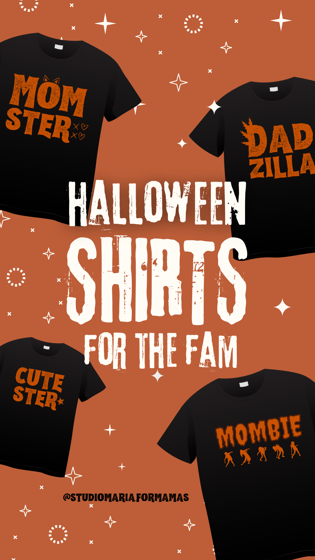 Halloween Family Shirts Special Momster Dadzilla Cutester Shirts