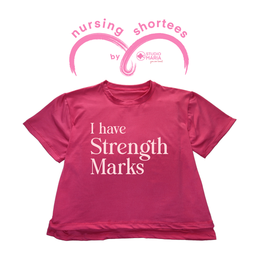 Nursing Breastfeeding-Friendly Shortee in Pink