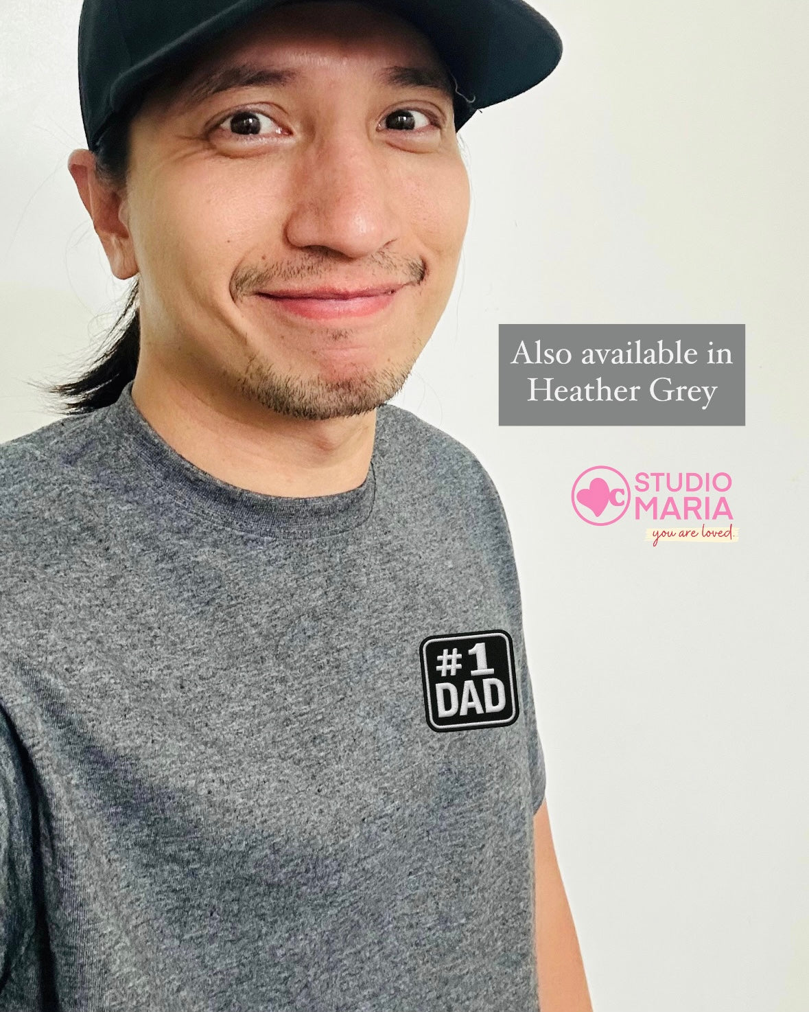 Number 1 DAD Embroidered Dad Statement Shirt