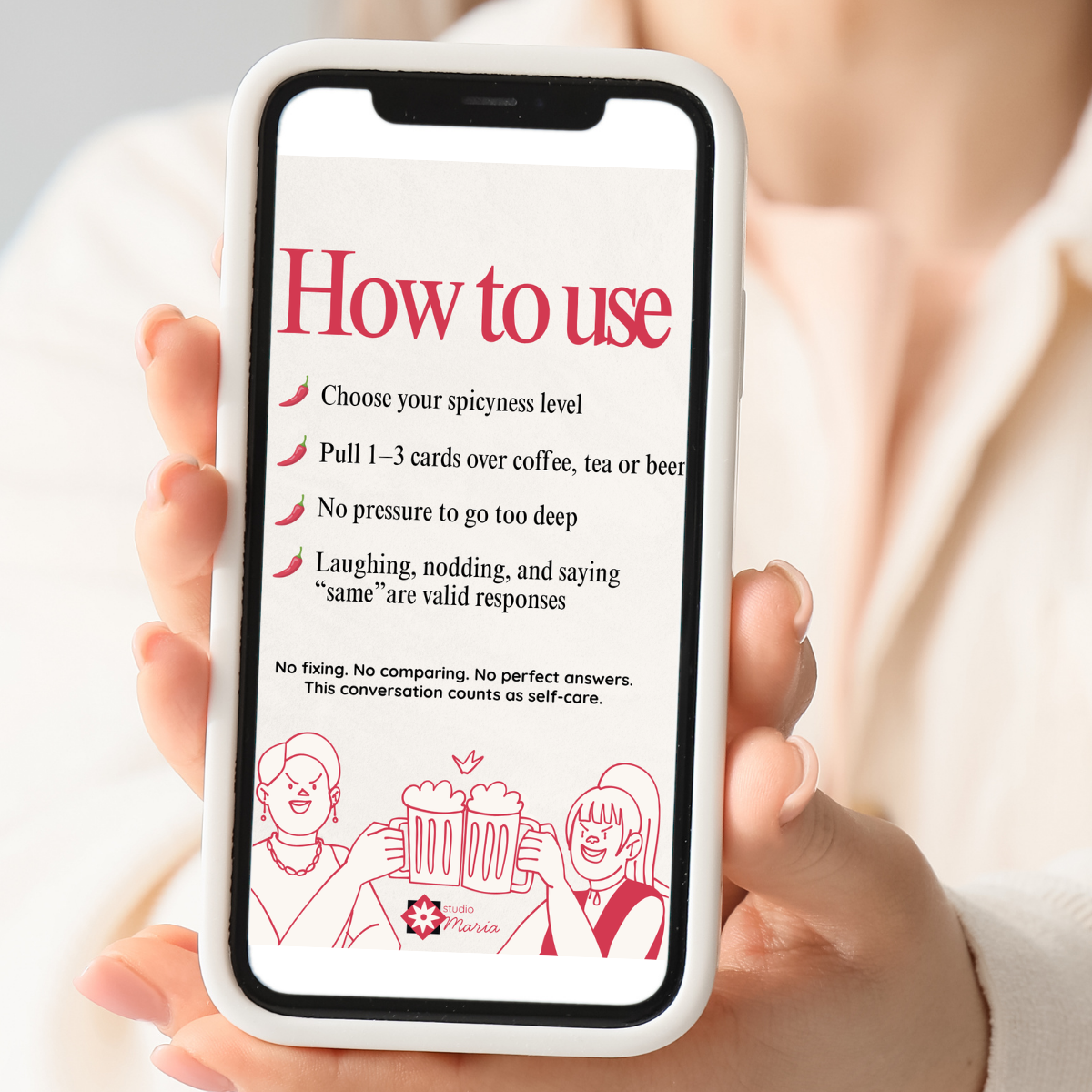 Spill the Tea: Conversation Cards for Moms who already have a group chat and nothing to prove