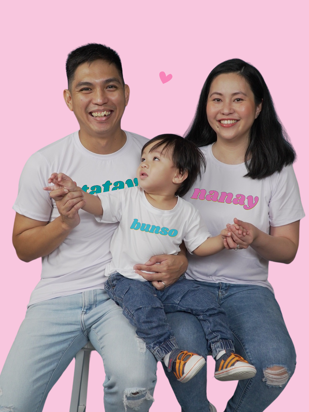 Nanay Tatay Ate Kuya Bunso Retro Family Shirts