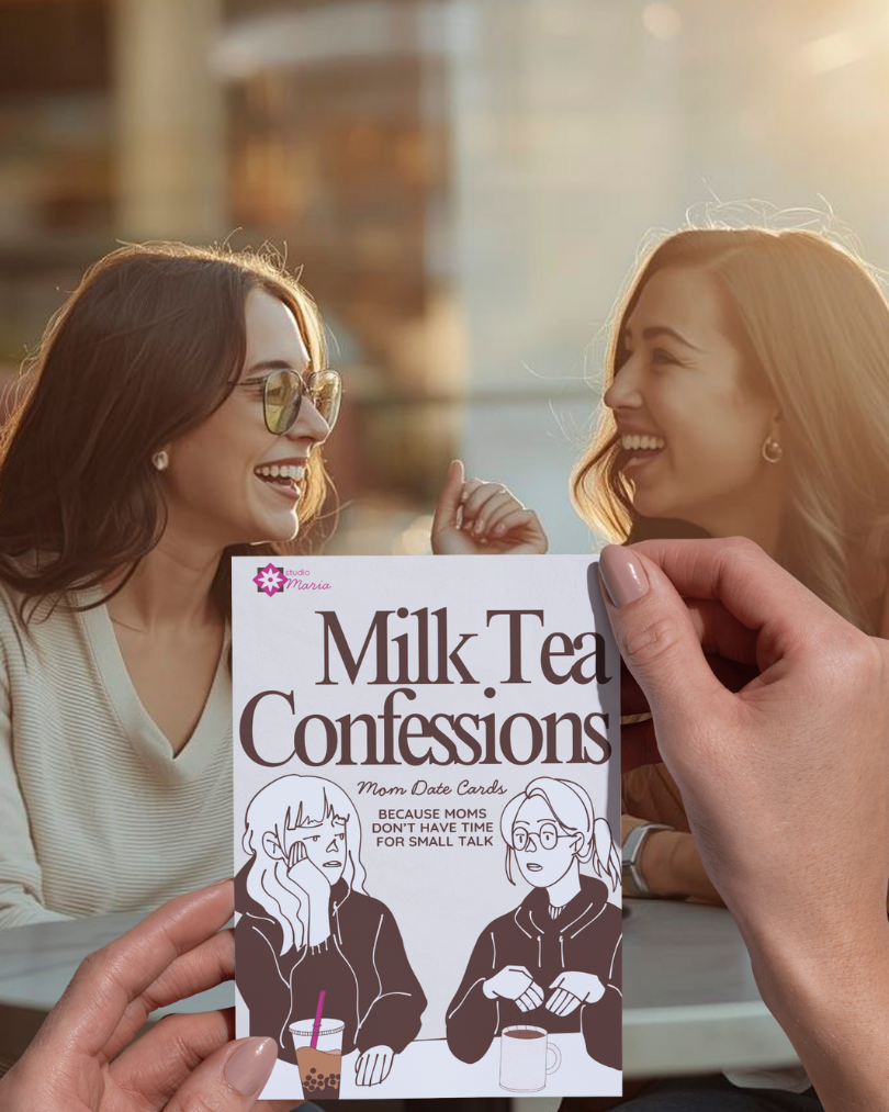Milk Tea Confessions: Conversation Cards for Moms who don't have time for small talk