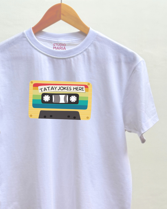 Tatay Jokes Here Retro Father's Day Dad Statement Shirt