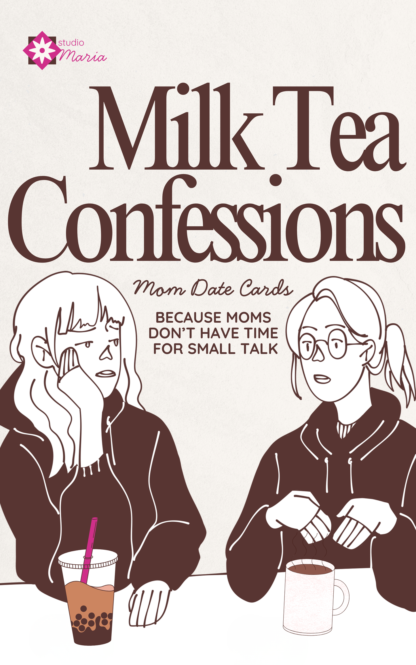 Milk Tea Confessions: Conversation Cards for Moms who don't have time for small talk