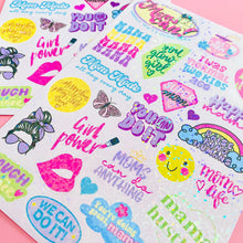 Load image into Gallery viewer, Moms Can Sticker Set by Mermom Prints x Studio Maria
