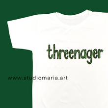 Load image into Gallery viewer, Threenager Birthday Kids Shirt
