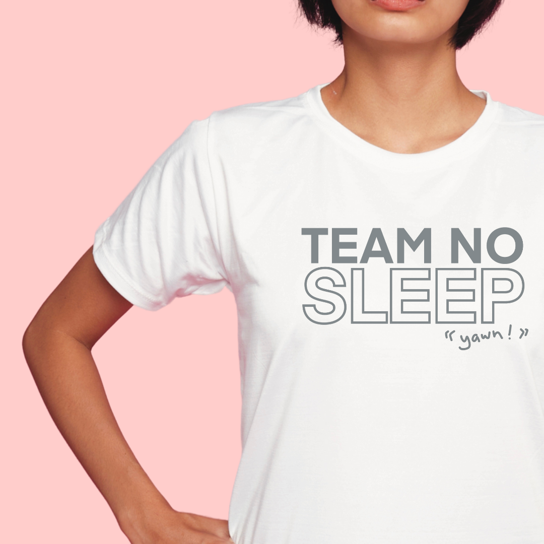 Team No Sleep Mom and Dad Statement Shirt
