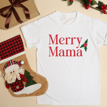 Load image into Gallery viewer, Merry Mama Christmas Mom Statement Shirt
