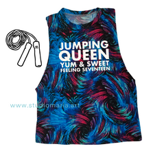 Load image into Gallery viewer, Jumping Queen Mom Statement Muscle Tee
