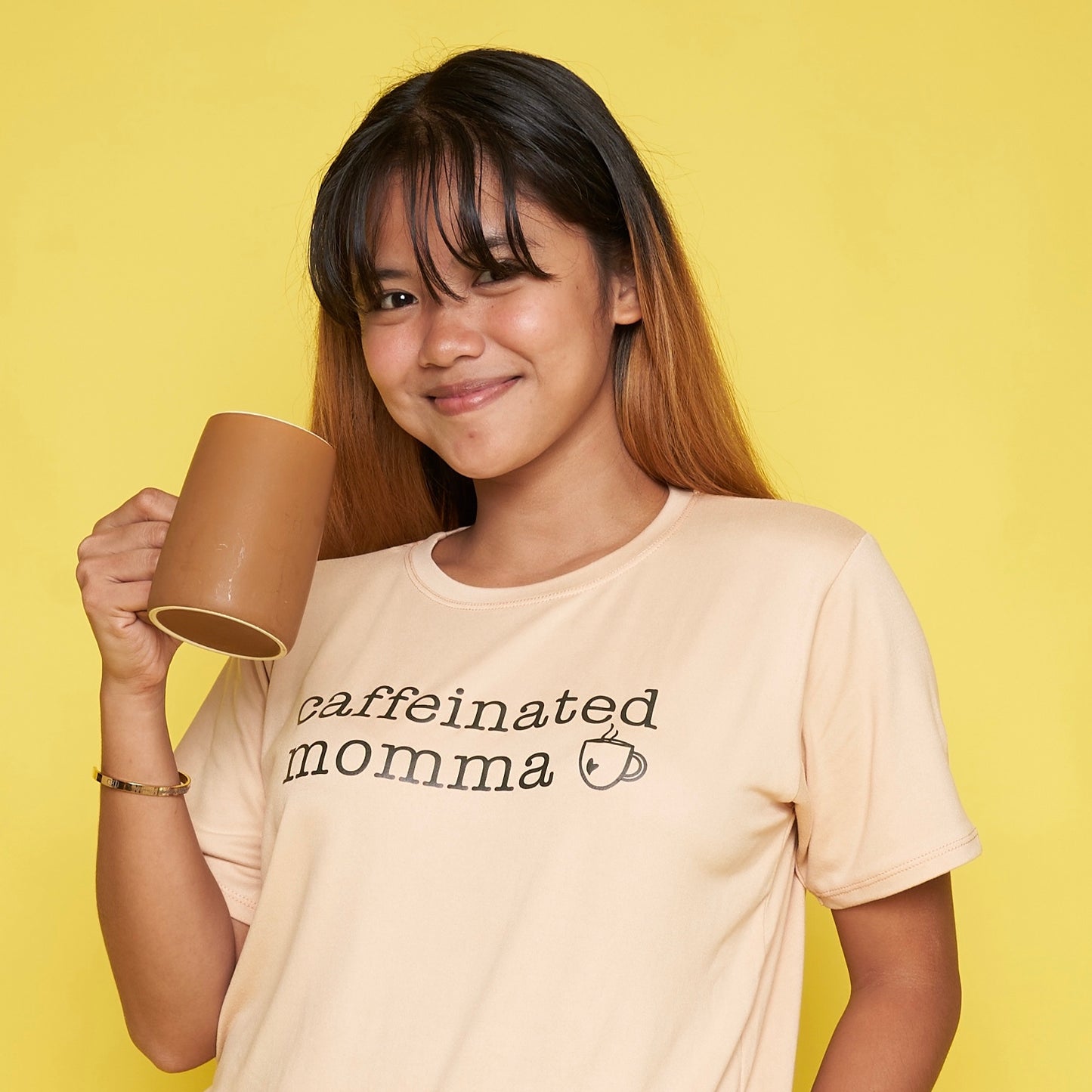 Caffeinated Mama Mom Statement Shirt