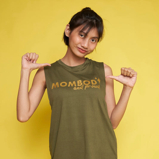 Mombod and Proud Mom Statement Muscle Tee Limited Summer Edition