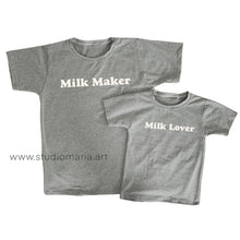 Load image into Gallery viewer, Milk Maker / Milk Lover Mommy and Me Shirt Set
