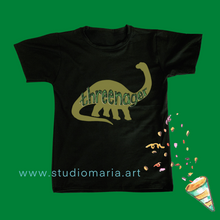 Load image into Gallery viewer, Dinosaur Threenager Birthday Kids Shirt
