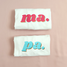 Load image into Gallery viewer, Family Shirts Parents Tees - Ma Pa Mom Dad Nay Tay Lolo Lola
