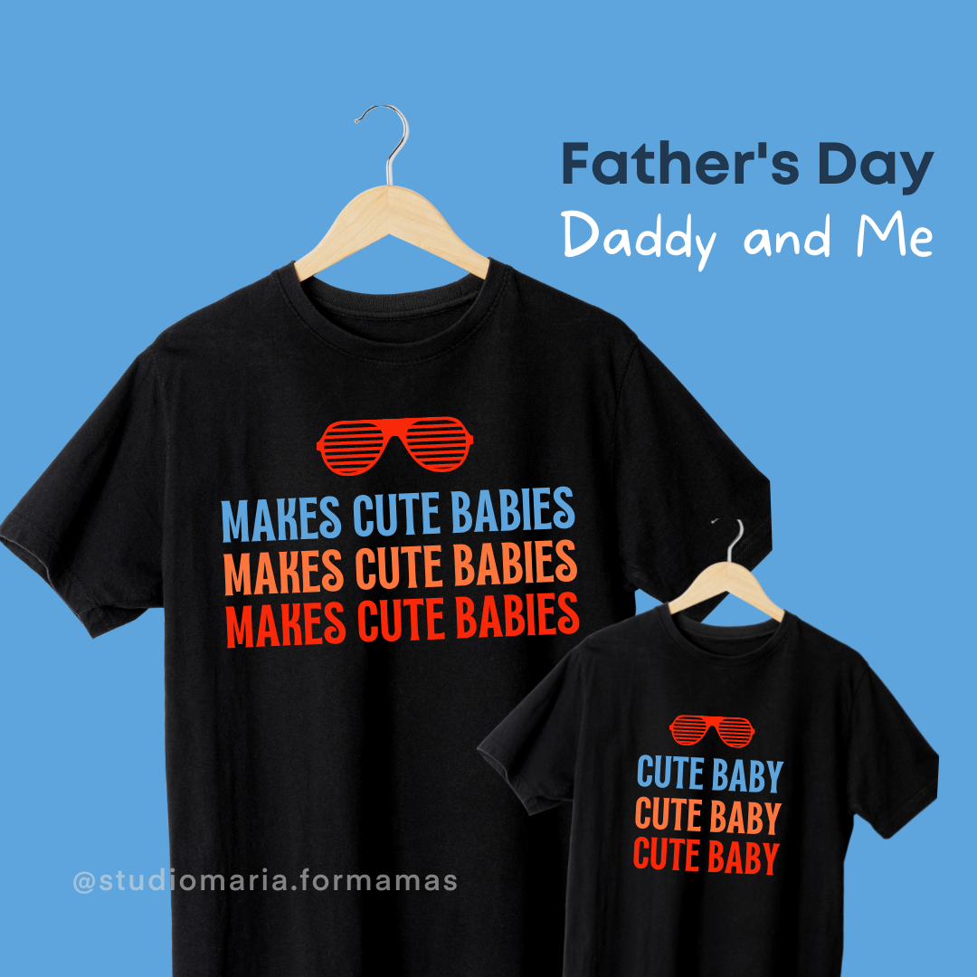 Makes Cute Babies Father's Day Dad Statement Shirt