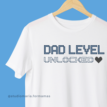 Load image into Gallery viewer, Dad Level Unlocked Father&#39;s Day Dad Statement Shirt
