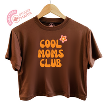 Load image into Gallery viewer, Cool Moms Club Mom Statement Shirt Shortees Crop Top
